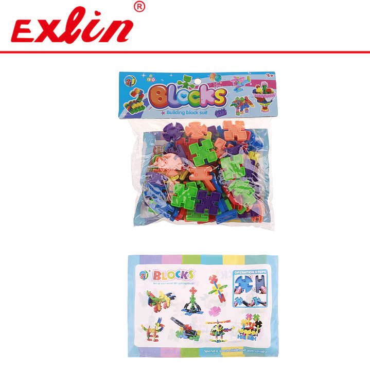 Set de Bloques Interconectables de Cruz y Ranuras Infantil DIY Blocks  1