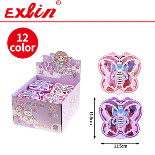 Set de Masa Moldeable Infantil 12 Colores en Estuche Mariposa 