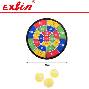 Juego de Diana de Puntería Infantil con Pelotas de Velcro 25 cm