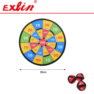 Juego de Diana de Puntería Infantil con Pelotas de Velcro 30 cm 