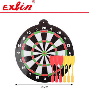 Juego de Tiro al Blanco Infantil Clasico 29 cm con 6 Dardos de Sopapa