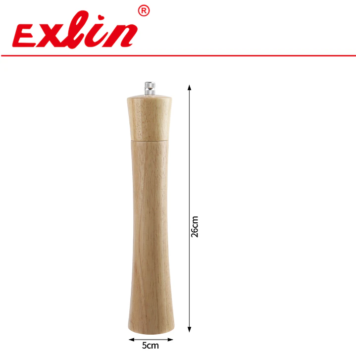 Molinillo de Sal y Pimienta de Madera Natural Alto (26 cm) 1