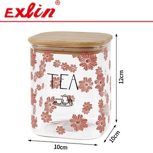 Frasco de Vidrio Borosilicato para Té 