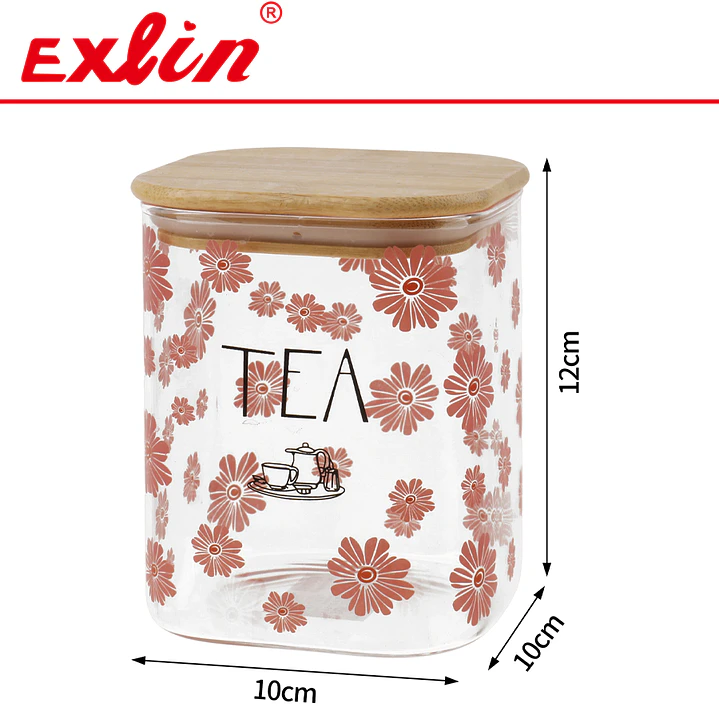 Frasco de Vidrio Borosilicato para Té 