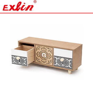 Mueble Joyero Organizador de Madera de 3 Cajones