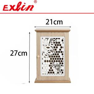 Caja Clavero Organizador de Llaves de Madera de Pared 