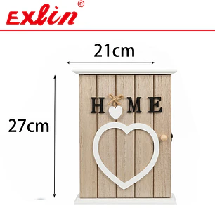 Caja Clavero Organizador de Llaves de Madera de Pared 