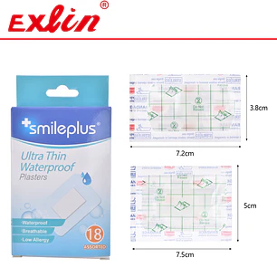 Parches Curitas Ultra Delgados e Impermeables Smileplus