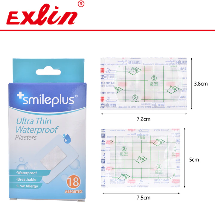 Parches Curitas Ultra Delgados e Impermeables Smileplus 1