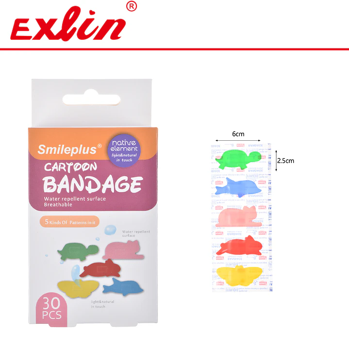 Parches Curitas Infantiles con Formas de Animales Smileplus 1