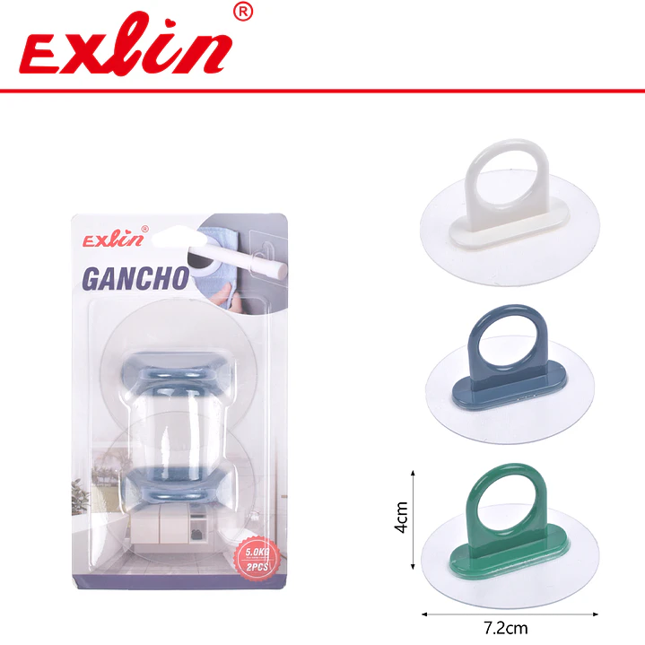 Soportes Adhesivos Redondos Multiuso con Anillo de Alta Carga Exlin 1