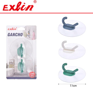 Ganchos Adhesivos Dobles de Alta Carga Exlin