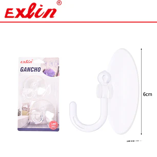 Ganchos Adhesivos Transparentes de Pared Exlin 