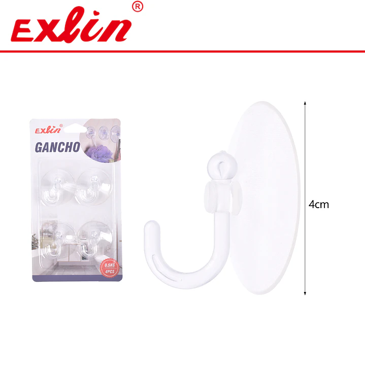 Mini Ganchos Adhesivos Transparentes Exlin  1