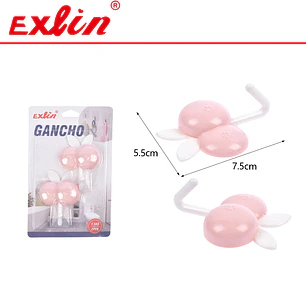 Ganchos Adhesivos Decorativos Diseño Cerezas 
