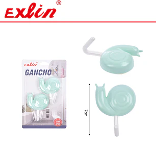 Ganchos Adhesivos Decorativos Diseño Caracol Exlin