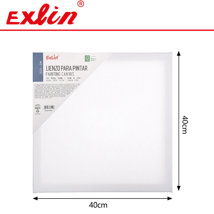 Lienzo para Pintar de Algodón 100% con Bastidor de Madera 1