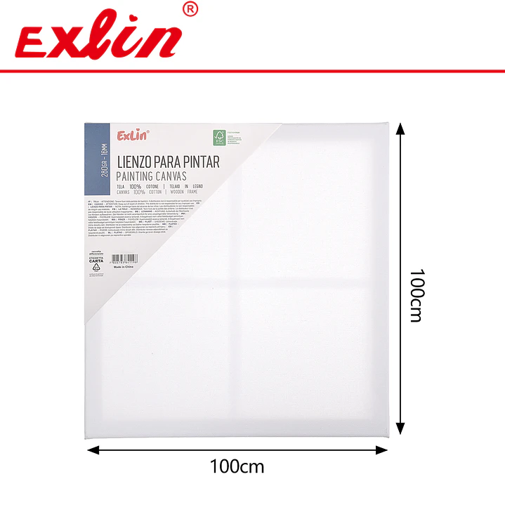 Lienzo para Pintar de Algodón 100% con Bastidor de Madera 1