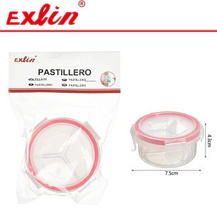 Pastillero Circular Organizador de Medicamentos 