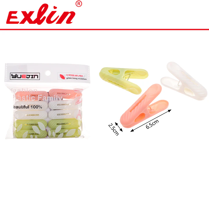 Pack Pinzas Plásticas Ergonómicas para Ropa  1