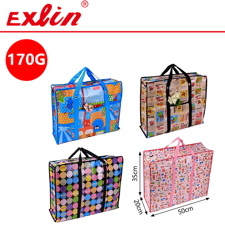 Bolsa de Rafia Multiuso Estampada 1