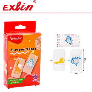 Caja de Parches Curitas Infantiles Smileplus 