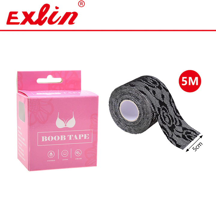 Cinta Adhesiva Lencera Boob Tape con Encaje  1
