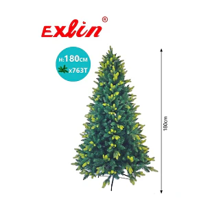 Árbol de Navidad Exlin 180 cm con 763 Puntas 