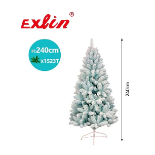 Árbol de Navidad Exlin Nevado 240 cm con 1523 Puntas 