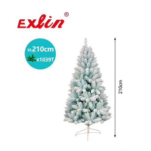 Árbol de Navidad Exlin Nevado 210 cm con 1039 Puntas 