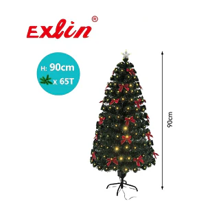 Árbol de Navidad Exlin 90 cm con 65 Puntas y Luces