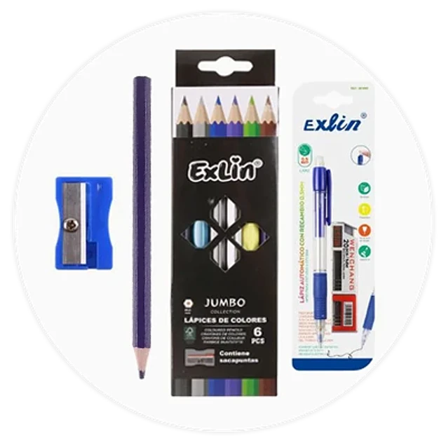 Artículos escolares y útiles de escritorio Exlin