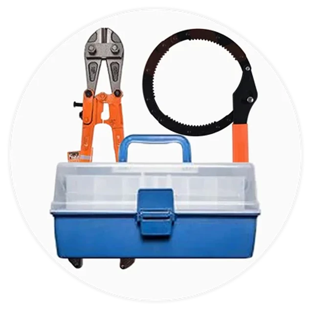 Kit de herramientas y accesorios de trabajo manual