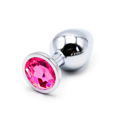 plug anal joya PLUG ANAL METÁLICO CON JOYA NEGRO TALLA L