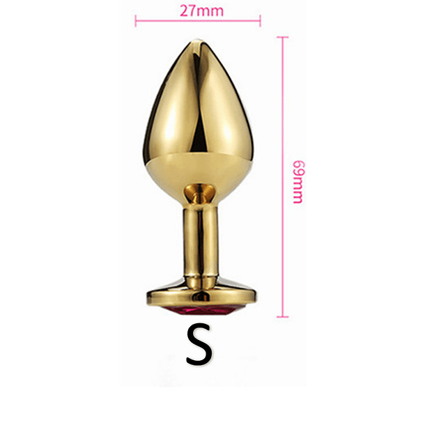 PLUG METALICO DORADO TALLA S