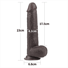 DILDO REALISTA PIEL DESLIZANTE CHOCOLATE 5