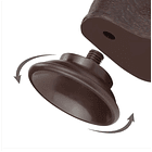 DILDO REALISTA PIEL DESLIZANTE CHOCOLATE 6