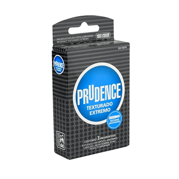 CONDONES PRUDENCE TEXTURADO EXTREMO X3