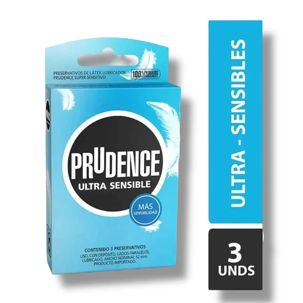 CONDONES PRUDENCE ULTRA SENSIBLE X3