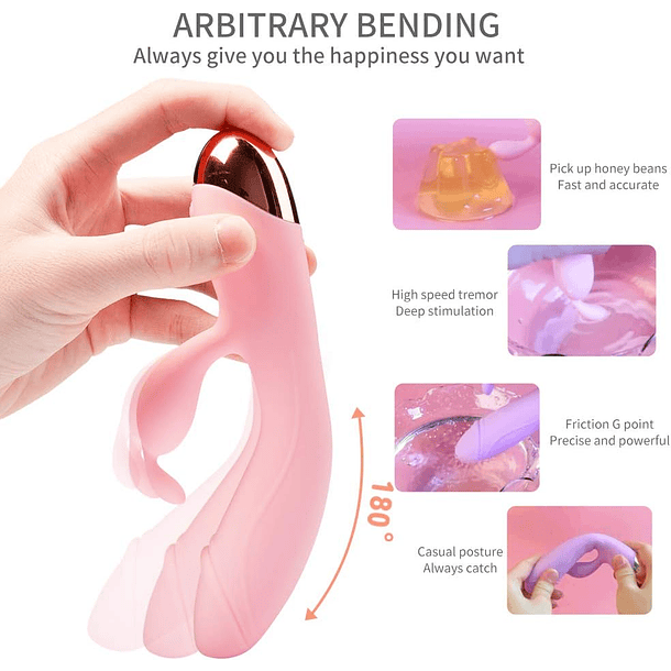 VIBRADOR RABBIT SMART HOT 3