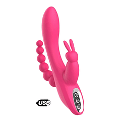 VIBRADOR TRIPLE ESTIMULO