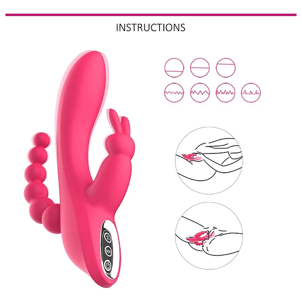 VIBRADOR TRIPLE ESTIMULO 4