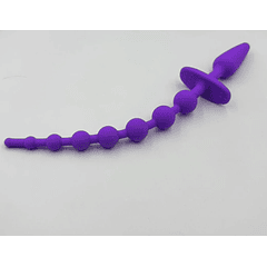 ESTIMULADOR ANAL PLUG + BOLAS ANALES