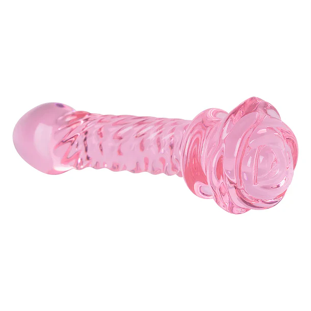 DILDO DE VIDRIO ROSA 1