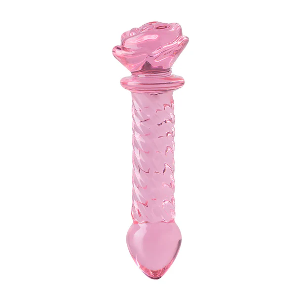 DILDO DE VIDRIO ROSA 2