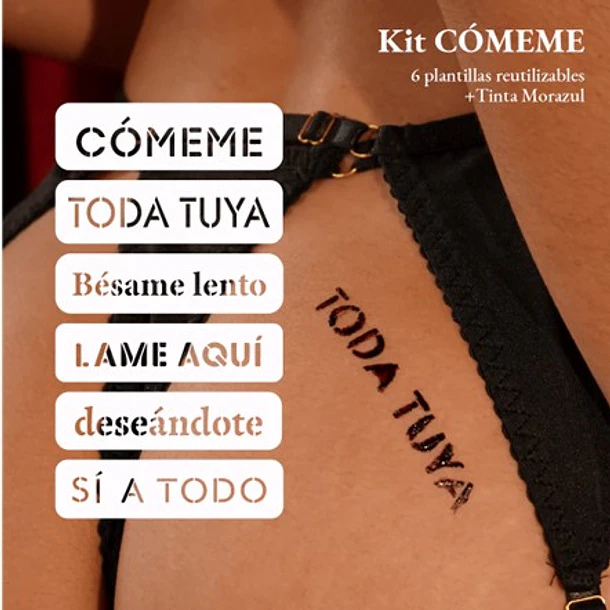 TATUAJES COMESTIBLES KIT COMEME 1