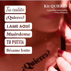 TATUAJES COMESTIBLES KIT QUIERES?