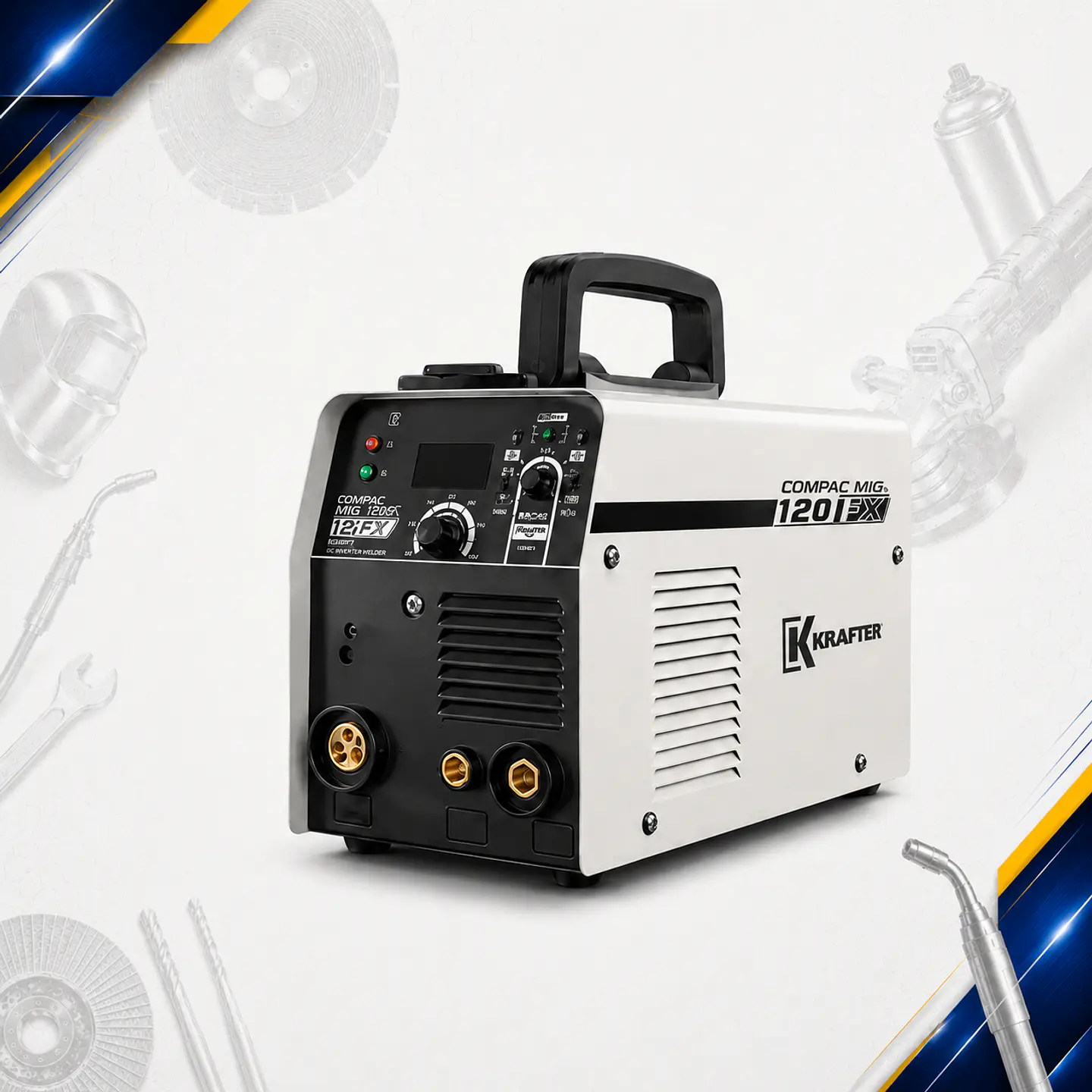 Soldadora Multiproceso Compac Mig 120F 1