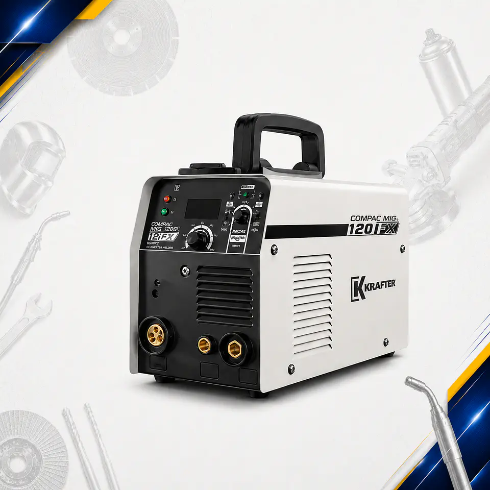 Soldadora Multiproceso Compac Mig 120F 1