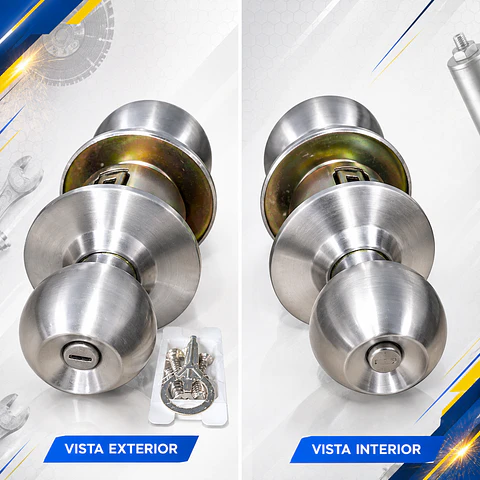 Cerradura Cilindrica 101-bk-ss Baño inox